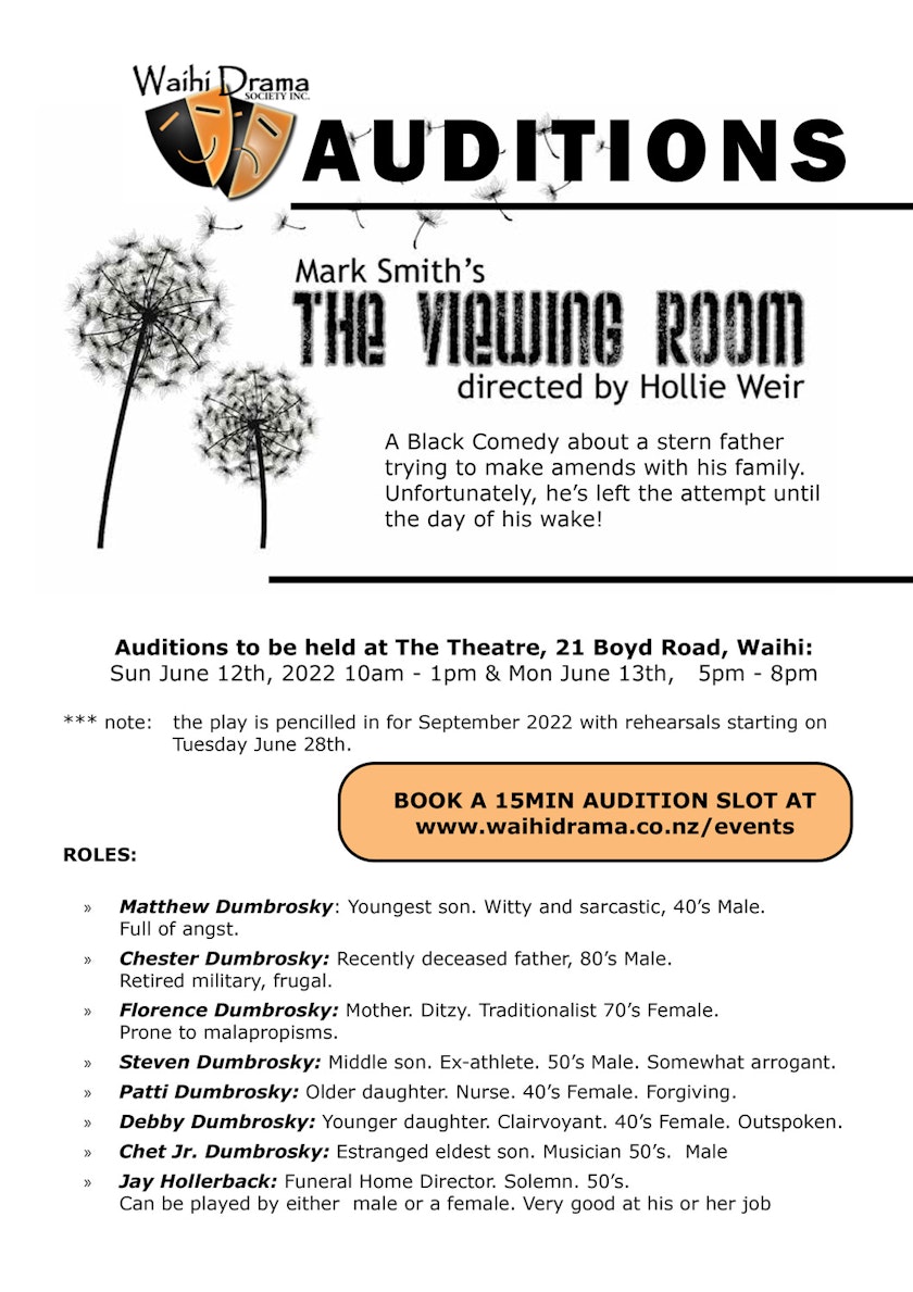 Auditions  |  The Viewing Room